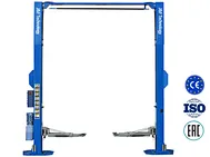 two post clear floor lift